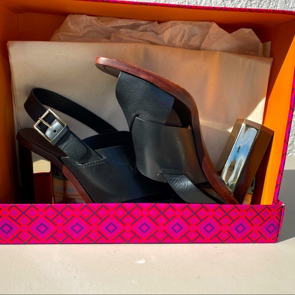 Tory Burch Shoes - Tory Burch Bleecker Slingback Sandal black size 8